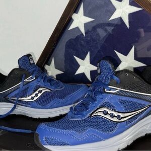 Saucony men shoes Blue and Black Sneakers